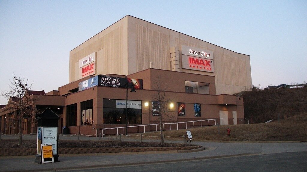 Exterior of the former IMAX Theatre at the Minnesota Zoo in Apple Valley